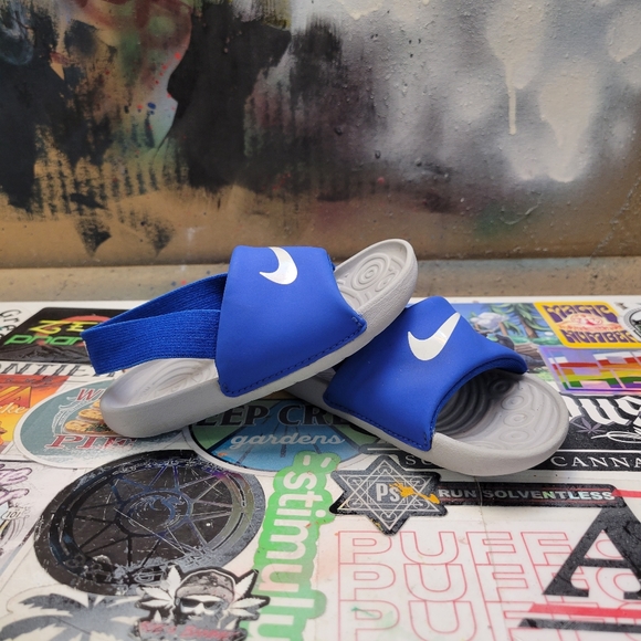*Sold* Nike Hawa Slide "Hyper Cobalt" Toddler - Picture 5 of 5